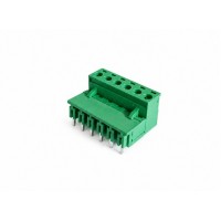 6 Pin Pluggable Screw Terminal Block Connector - Right Angle - 5.08mm Pitch - 2EDG5.08 - Set of M+F