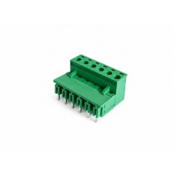 6 Pin Pluggable Screw Terminal Block Connector - Right Angle - 5.08mm Pitch - 2EDG5.08 - Set of M+F
