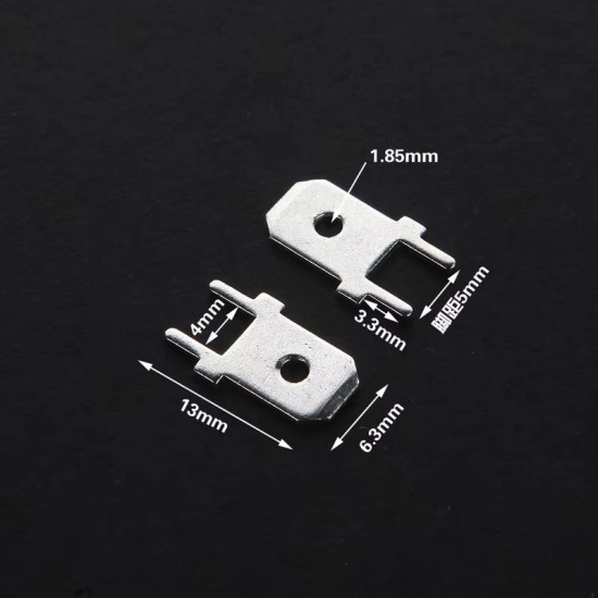 [Pack of 100] 6.3mm PCB Circuit Board Welding Terminals