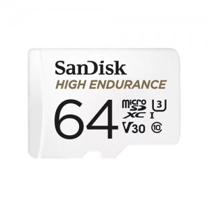 SanDisk High Endurance 64GB microSDXC UHS-I U3 V30 Class 10 Memory Card SanDisk High Endurance 64GB microSDXC UHS-I U3 V30 Class 10 Memory Card