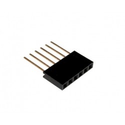 PC104 6 Pin Long Row Female Header - 2.54mm Pitch