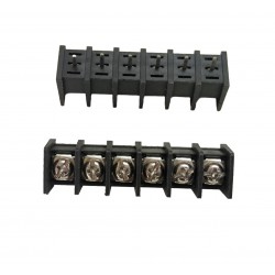 6 Pin Screw Terminal Block Connector - PCB Mount - 9.5mm Pitch - 25A 300V 6 Pin Screw Terminal Block Connector - PCB Mount - 9.5mm Pitch - 25A 300V