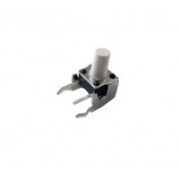 6x6x6 Right Angle Tact Switch - Momentary Switch - White Knob - Pack of 10
