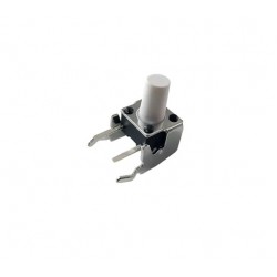 6x6x6 Right Angle Tact Switch - Momentary Switch - White Knob - Pack of 10 6x6x6 Right Angle Tact Switch - Momentary Switch - White Knob - Pack of 10