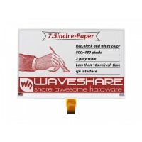 7.5inch E-Paper (B) E-Ink Raw Display, 800×480, Red / Black / White, SPI, Without PCB