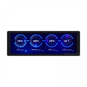 7.9inch IPS Display, 400×1280 Pixel, Toughened Glass Panel, HDMI Interface, With Touch Function