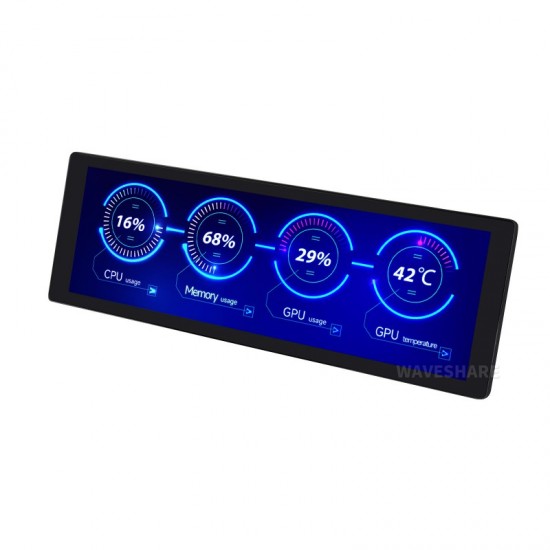 7.9inch IPS Display, 400×1280 Pixel, Toughened Glass Panel, HDMI Interface, Without Touch Function