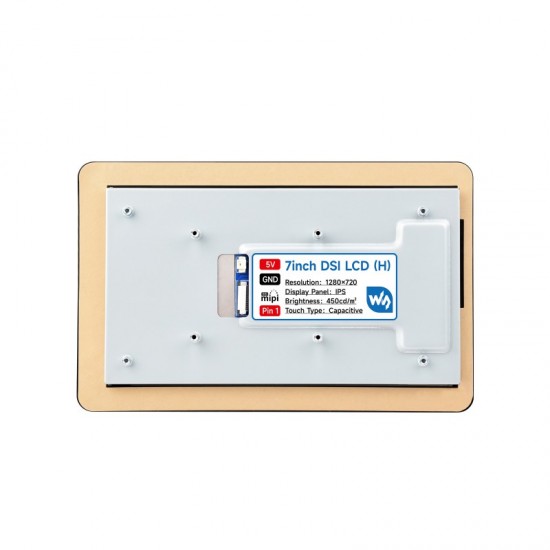 7inch DSI Capacitive Touch Display (H), 1280×720 Pixels, IPS Panel, Optical Bonding Toughened Glass Panel, 10-Point Touch, Anti-Fingerprint Process 7inch DSI Capacitive Touch Display (H), 1280×720 Pixels, IPS Panel, Optical Bonding Toughened Glass Panel, 10-Point Touch, Anti-Fingerprint Process