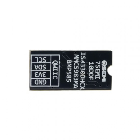 7Semi 10DOF Accelerometer, Gyroscope, Magnetometer & Pressure Sensor Module ISM330DHCX, MMC5983MA, BMP585 (MPN:ES-12284)