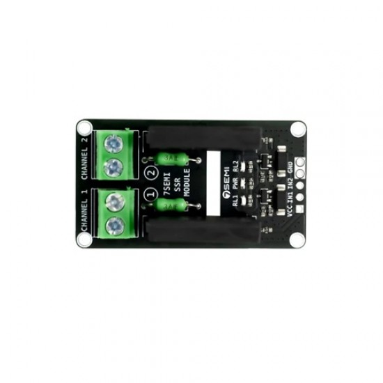 7Semi 2-Ch Solid State Relay Zero-cross Module 5V IN 240VAC 2A OUT (MPN:BO-30102)