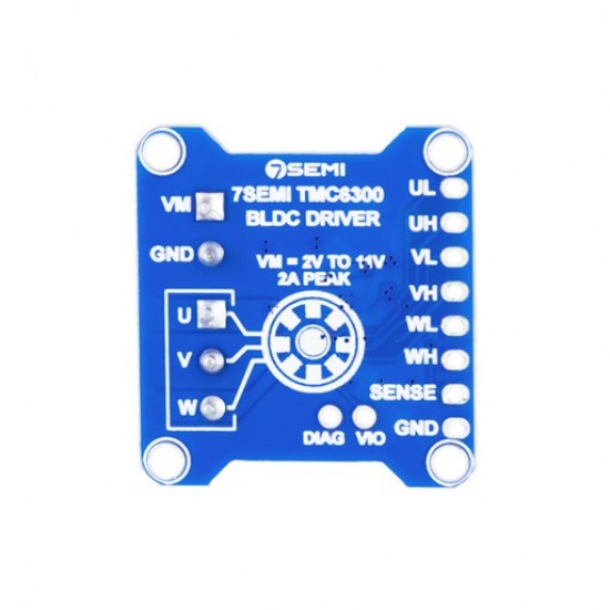 7Semi 3-Phase BLDC Motor Driver Breakout – 2V–11V Input, 3-Phase Motor Control (MPN: MD-10120)