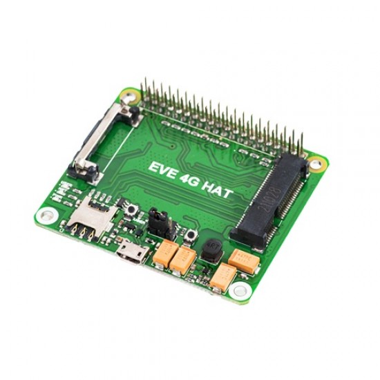7Semi 4G LTE Raspberry Pi HAT with miniPCIe Slot (MPN: CM-10114)