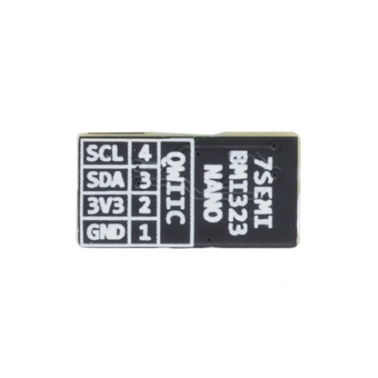 7Semi BMI323 IMU Nano Breakout Board – 6DOF Accelerometer + Gyroscope with Qwiic (MPN: ES-12251) 7Semi BMI323 IMU Nano Breakout Board – 6DOF Accelerometer + Gyroscope with Qwiic (MPN: ES-12251)