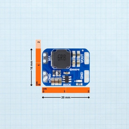 7Semi DC-DC Buck Converter 14V-30V Input to 12V 3A Output - AP63300 (MPN: BO-10183)