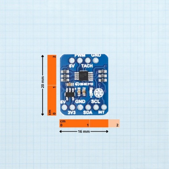 7Semi EMC2301 SMBus PWM Fan Driver Board, RPM PWM Fan Controller (MPN: BO-10165) 7Semi EMC2301 SMBus PWM Fan Driver Board, RPM PWM Fan Controller (MPN: BO-10165)