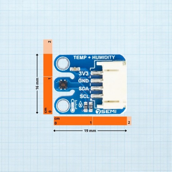 7Semi ENS210 Humidity and Temperature Sensor Breakout (MPN: ES-12233)