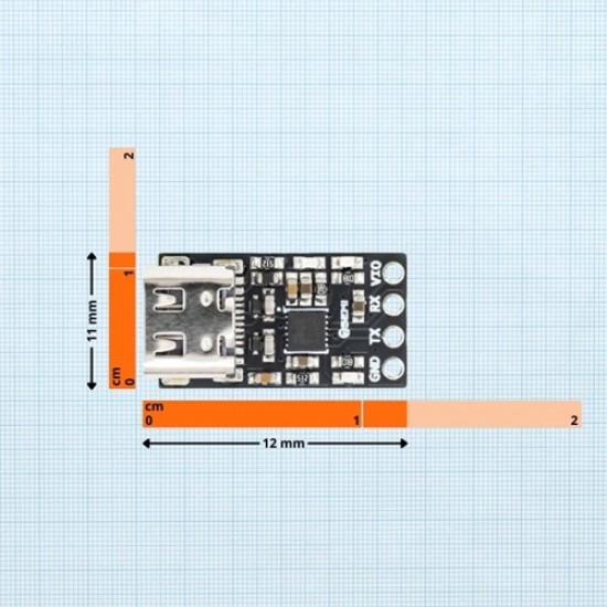 7Semi FT234X USB to UART Converter Module – USB Type-C, High-Speed Serial (MPN:CM-11025)