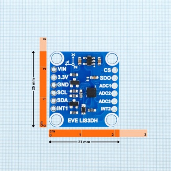 7Semi LIS3DH Triple Axis MEMS Accelerometer Breakout I2C/SPI (MPN: ES-12148) 7Semi LIS3DH Triple Axis MEMS Accelerometer Breakout I2C/SPI (MPN: ES-12148)