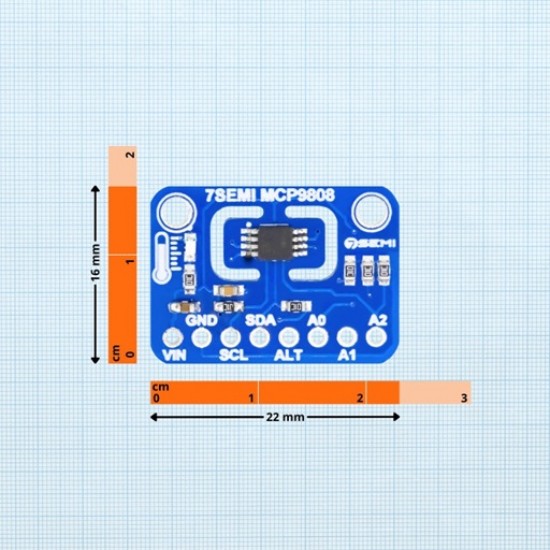7Semi MCP9808 Max Accuracy I2C Temperature Sensor Breakout (MPN: ES-12228) 7Semi MCP9808 Max Accuracy I2C Temperature Sensor Breakout (MPN: ES-12228)