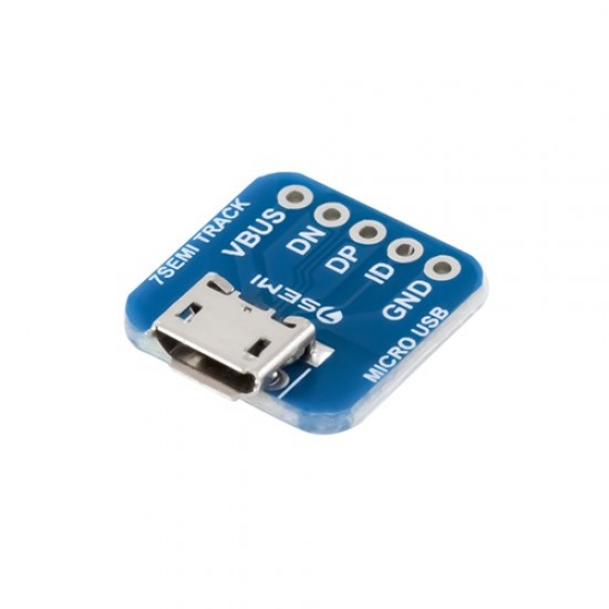 7Semi Micro-B USB Breakout Board Female USB Micro B PCB Board (MPN: CB-10114)