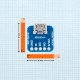 7Semi Micro-B USB Breakout Board Female USB Micro B PCB Board (MPN: CB-10114)