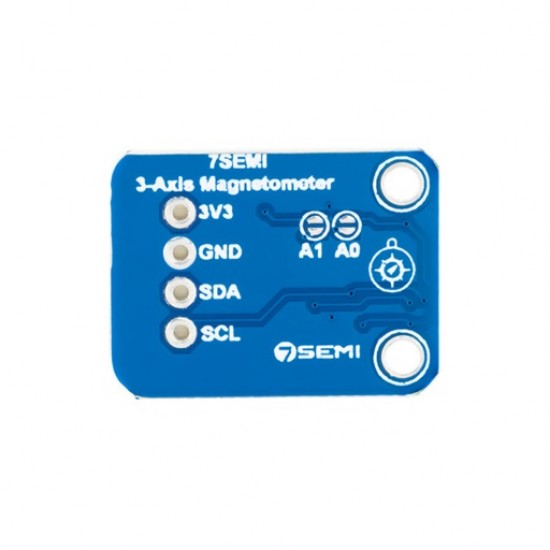 7Semi MLX90393 Tri-axis Micropower Magnetometer Breakout (MPN: ES-12240) 7Semi MLX90393 Tri-axis Micropower Magnetometer Breakout (MPN: ES-12240)