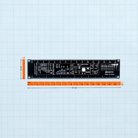 7Semi PCB Ruler – SMD Reference & Measurement Tool (MPN:TR-10129) 7Semi PCB Ruler – SMD Reference & Measurement Tool (MPN:TR-10129)