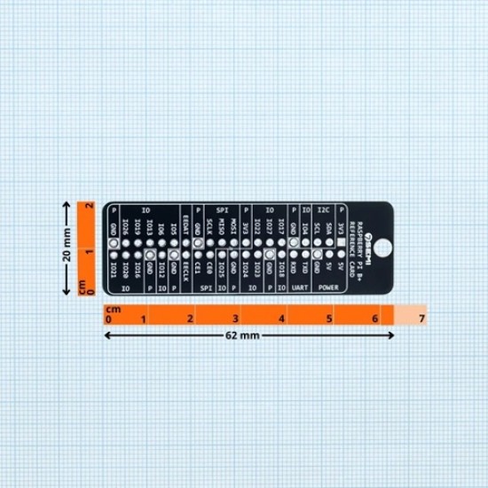 7Semi Raspberry Pi GPIO Reference Card - Pinout Guide (MPN:TR-10130)