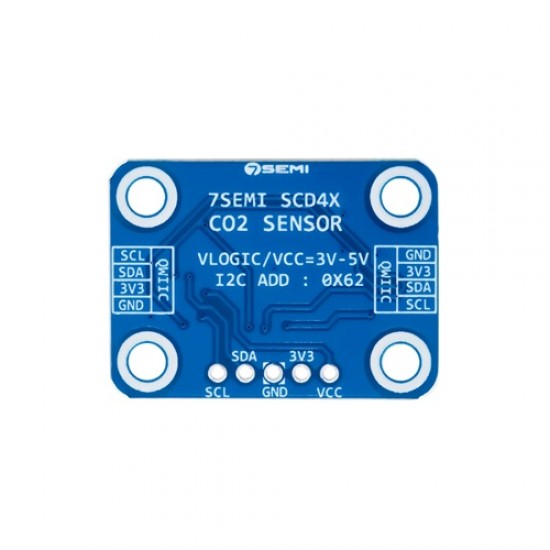 7Semi SCD43 CO2, Temperature and Humidity Sensor Breakout I2C (MPN:ES-12295)