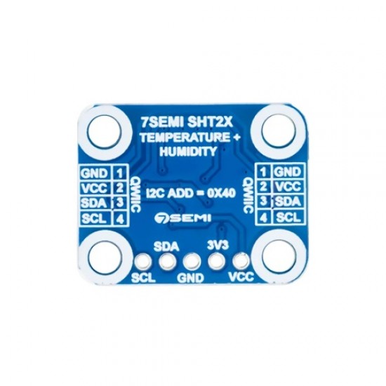 7Semi SHT25 Temperature and Humidity Sensor Breakout I2C (MPN:ES-12126)