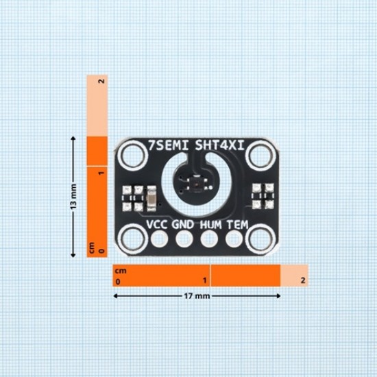7Semi SHT40I 5V Analog Output Humidity & Temperature Sensor Breakout (MPN: ES-12272)