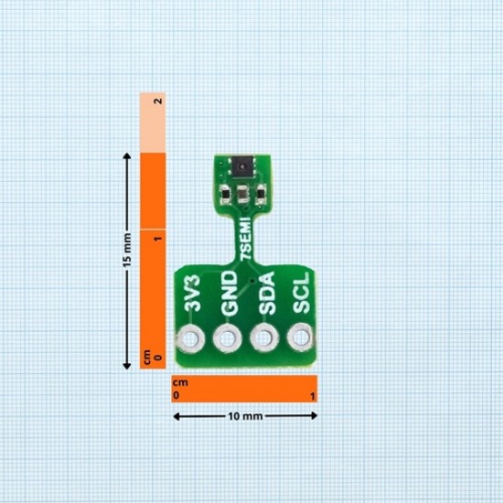 7Semi SHT41 Temperature & Humidity Sensor Module – High Accuracy I2C Sensor (MPN: ES-12166)