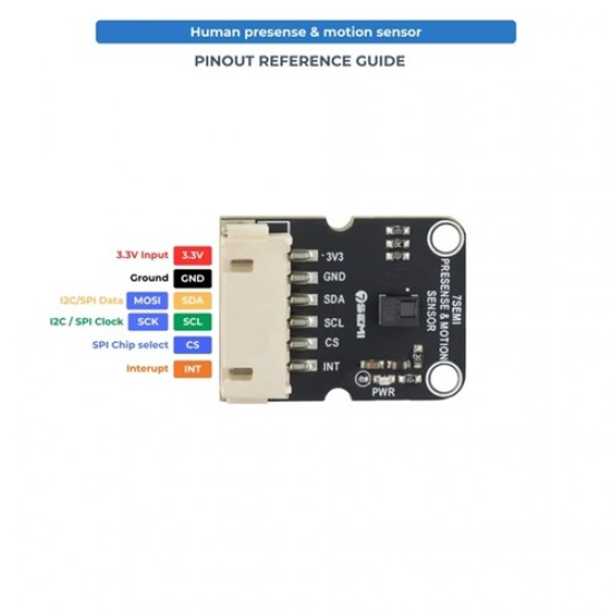 7Semi Human Presence and Motion Sensor FOV 80deg STHS34PF80 - 4 Meters (MPN:ES-12267) 7Semi Human Presence and Motion Sensor FOV 80deg STHS34PF80 - 4 Meters (MPN:ES-12267)