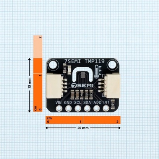 7Semi TMP119 High-Accuracy Digital Temperature Sensor Module (I2C Qwiic) (MPN:ES-12285) 7Semi TMP119 High-Accuracy Digital Temperature Sensor Module (I2C Qwiic) (MPN:ES-12285)