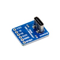 7Semi USB-C Female Breakout - Vertical (MPN:CB-10120)