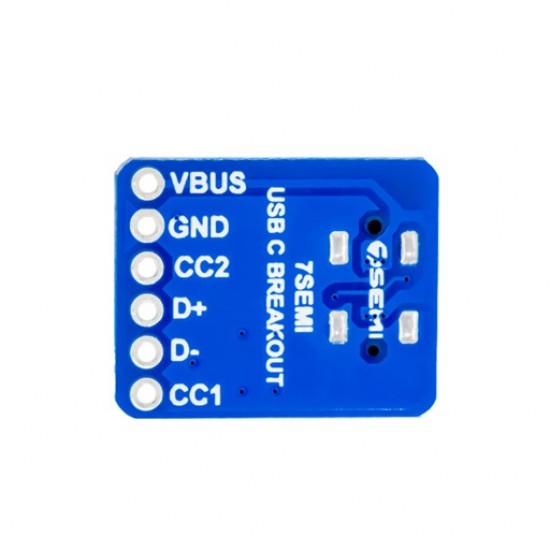 7Semi USB-C Female Breakout - Vertical (MPN:CB-10120)