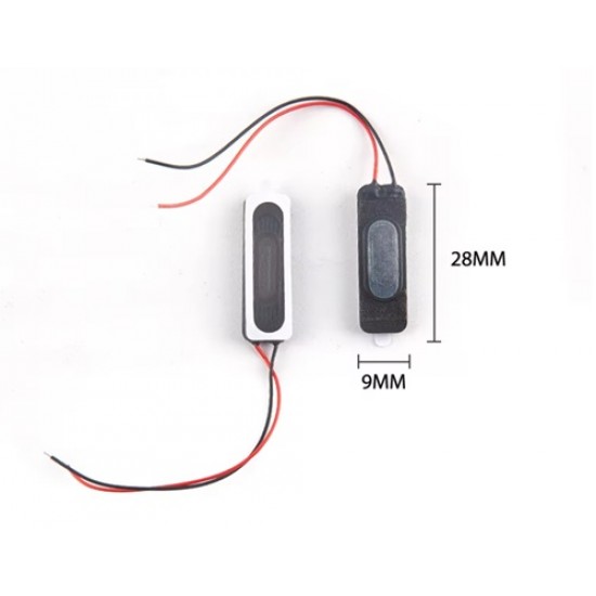 8Ω 1W 2809 Mini Speaker – Compact 28mm × 9mm Wired Audio Speaker [Set of 2]