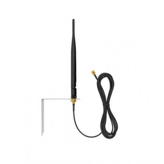 OmniLink 868MHz 5dBi Rubber Duck Antenna with 5m RG174 Bare Copper Cable & SMA Male Straight Connector