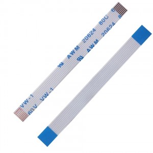 6Pin 0.5mm Pitch 100mm Same Side Contact FFC Cable (Flexible Flat Cable) - 100mm Length 6Pin 0.5mm Pitch 100mm Same Side Contact FFC Cable (Flexible Flat Cable) - 100mm Length