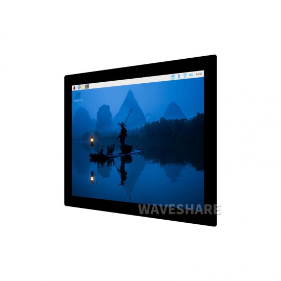 9.7inch Capacitive Touch Display, 768×1024, Toughened Glass Panel, HDMI Interface, IPS Panel, 10-Point Touch