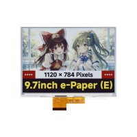 Waveshare 9.7inch E Ink Spectra 6 (E6) Full Color Raw Display, 1120×784 Pixels, SPI Communication Interface [HAT Not Included]