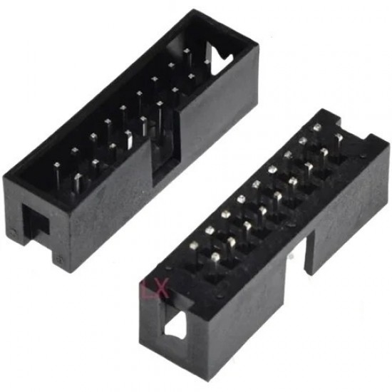 9x2 18 Pin FRC Shrouded Male Header - 2.54mm Pitch - Straight