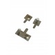 AA Battery Positive Negative Contact Spring PCB Mount