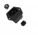 IEC320 C14 3-Pin Male AC Power Inlet Socket with Fuse Holder - 250V 10A - Panel Mount IEC320 C14 3-Pin Male AC Power Inlet Socket with Fuse Holder - 250V 10A - Panel Mount
