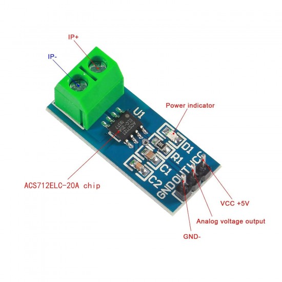 ACS712 30A Current Sensor Module