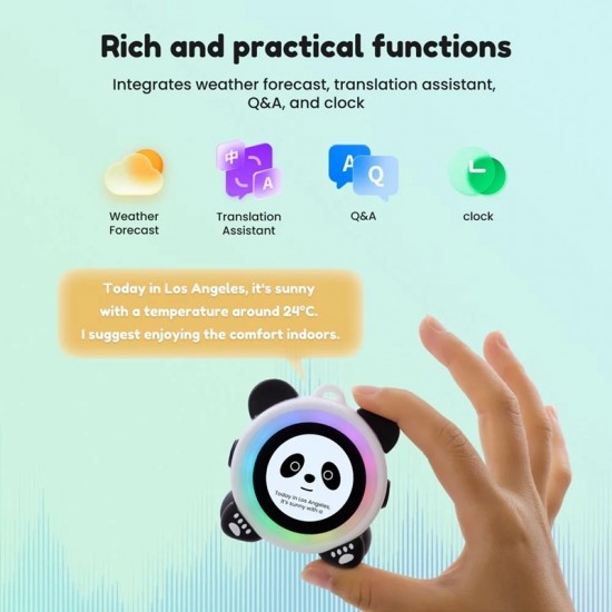 Elecrow AI Panda Chatbot with Intelligent Voice Control | Emotional Companion | Voice Assistant Elecrow AI Panda Chatbot with Intelligent Voice Control | Emotional Companion | Voice Assistant