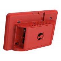 Enclosure for Raspberry Pi Official 7inch LCD Compatible with Raspberry Pi 4 Model B, ABS - Red Color - ASM-1900147-61