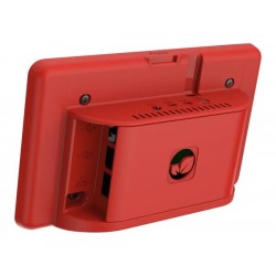 Enclosure for Raspberry Pi Official 7inch LCD Compatible with Raspberry Pi 4 Model B, ABS - Red Color - ASM-1900147-61