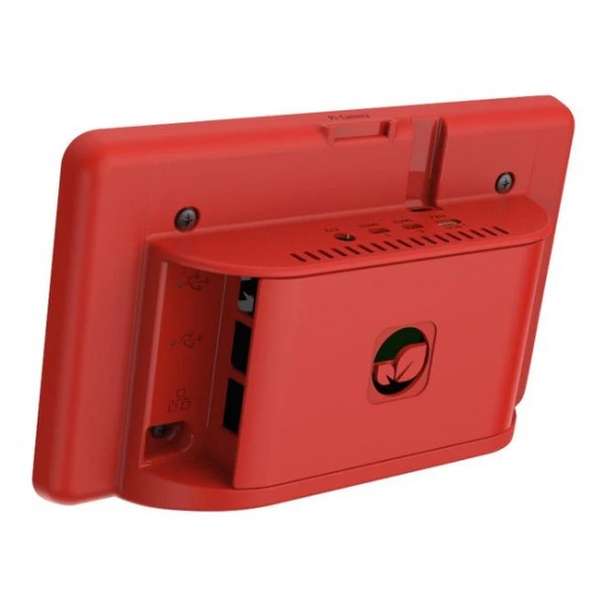 Enclosure for Raspberry Pi Official 7inch LCD Compatible with Raspberry Pi 4 Model B, ABS - Red Color - ASM-1900147-61