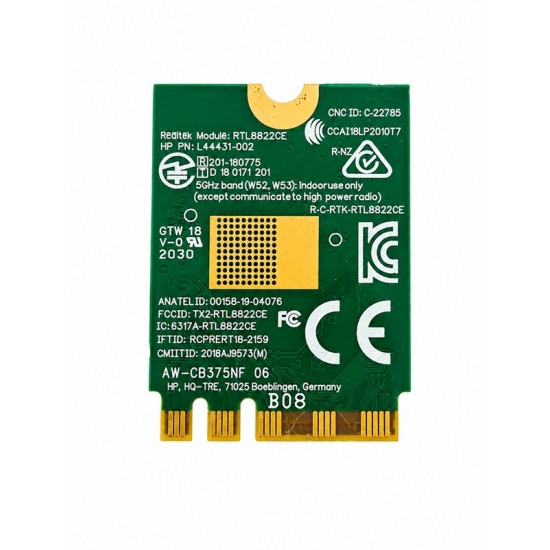 AW-CB375NF Dual Band 2.4G/5GHz WiFi 5 & Bluetooth 5.0 Module [Cable and Antenna Not Included]